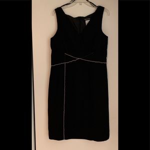Black V-Neck  Evening Dress